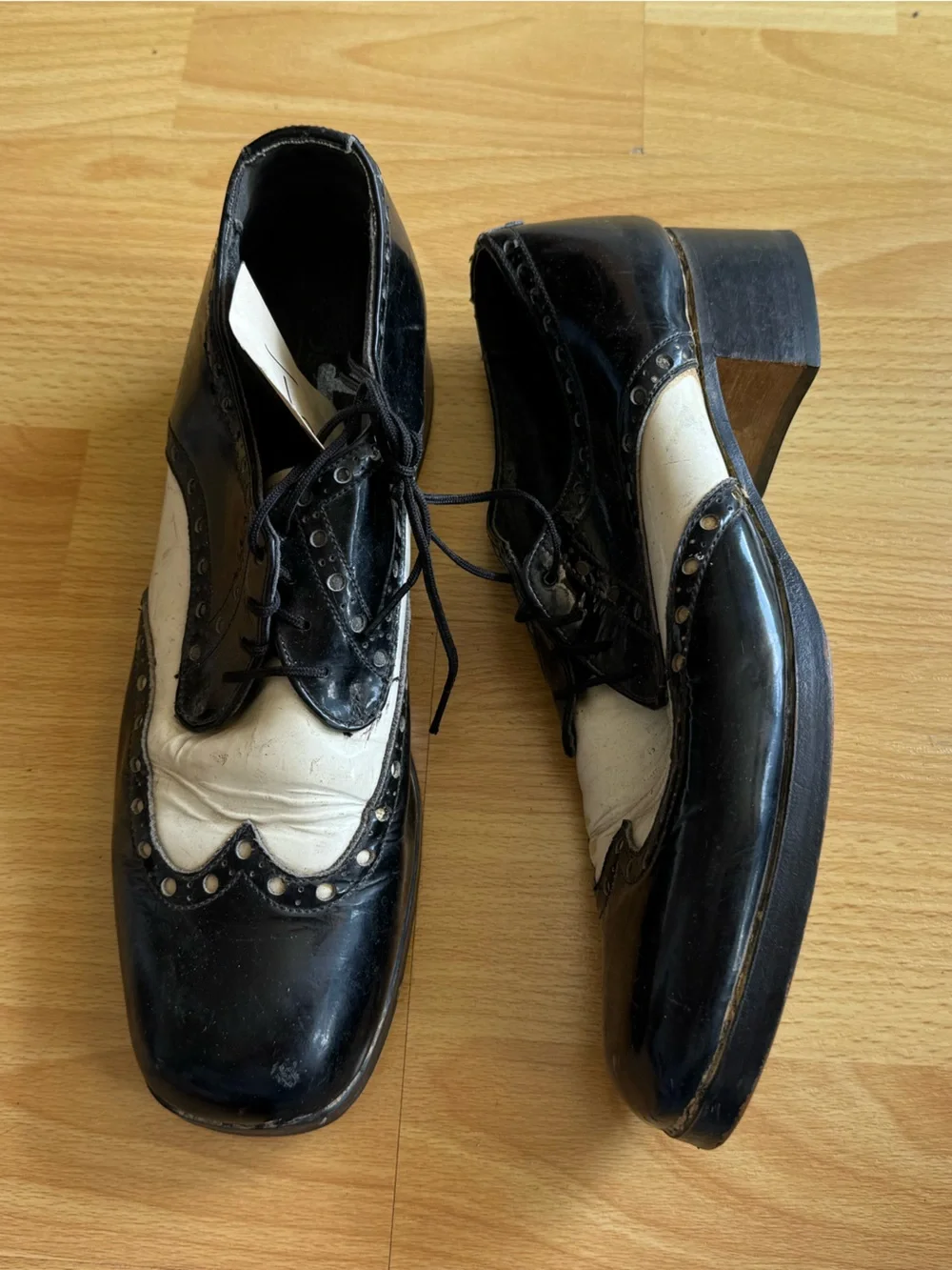 Vintage tuxedo shoes